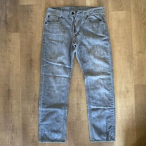 Mens Grey Thrifted Levi’s 511 Skinny Jeans